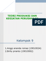 Teori Produksi Dan Kegiatan Perusahaan