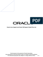 Oracle Linux Support and Oracle VM Support Global Price List