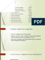 Group 2 Computer Assignment - Processing Information, Choosing a Computer, Advantages and Disadvantages