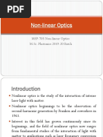 MSP-705 Non Linear Optics - Notes 1