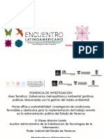 Home Office y Sustentabilidad Investigación de Condiciones Favorables y Obstáculos para La Implementación Del Trabajo Remoto en La Administración Pública Del Estado de Veracruz