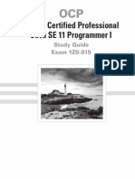 Oracle Certified Professional Java SE 11 Programmer I: Study Guide Exam 1Z0-815