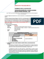 Comunicado N 002-2022 - Procedimiento para La Adjudicacion de Plazas Reasignacion Docente 2022