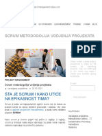 Scrum Metodogolija Vodjenja Projekata - Project Management Srbija