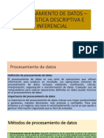 Procesamiento de Datos - Estadística Descriptiva e Inferencial