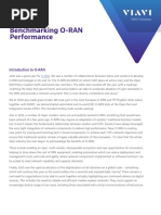 Benchmarking O-RAN Performance: White Paper