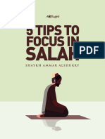 eBook 5 Tips to Focus in Salah
