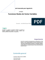 U1 - Funciones Reales de Varias Variables