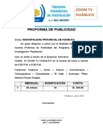 Proforma de Publicidad - Muni Hco