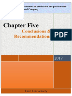 Conclusions & Recommendations: Chapter Five