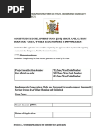 Application Form For Youth, Women and Community Empowerment Projects - 121702