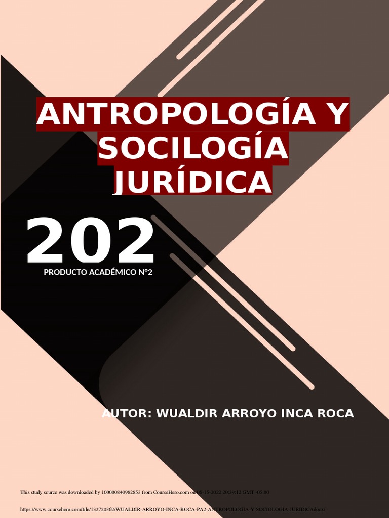 Antropologia y Sociologia Juridica | PDF | Moralidad | Sociedad