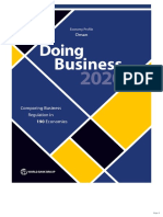 Doing Business in Oman - World Bank Report 2020