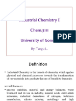 Industrial Chemistry I Processes