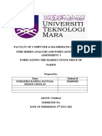 Faculty of Computer & Mathematical Sciences Time Series Analysis and Forecasting (Sta570) Assessment 3 Forecasting The Market Stock Price of Padini