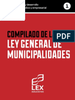 Compilado de La Ley General de Municipalidades Actualizado A 30.11.2020