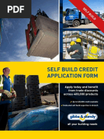 Self Build Credit Application Form