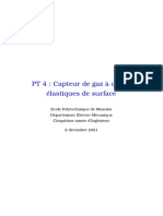 PT 4: Capteur de Gaz À Ondes Élastiques de Surface