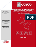 Documento de Evaluación Del PDRC, Cusco Al 2021 Con Prospectiva Al 2030