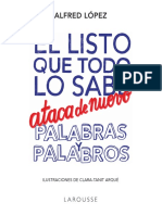 El Listo Que Todo Lo Sabe Ataca de Nuevo Palabras y Palabros