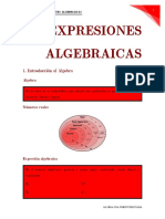 Expresiones algebraicas fundamentales