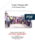 2022 Kyegegwa People's Dialogue Report