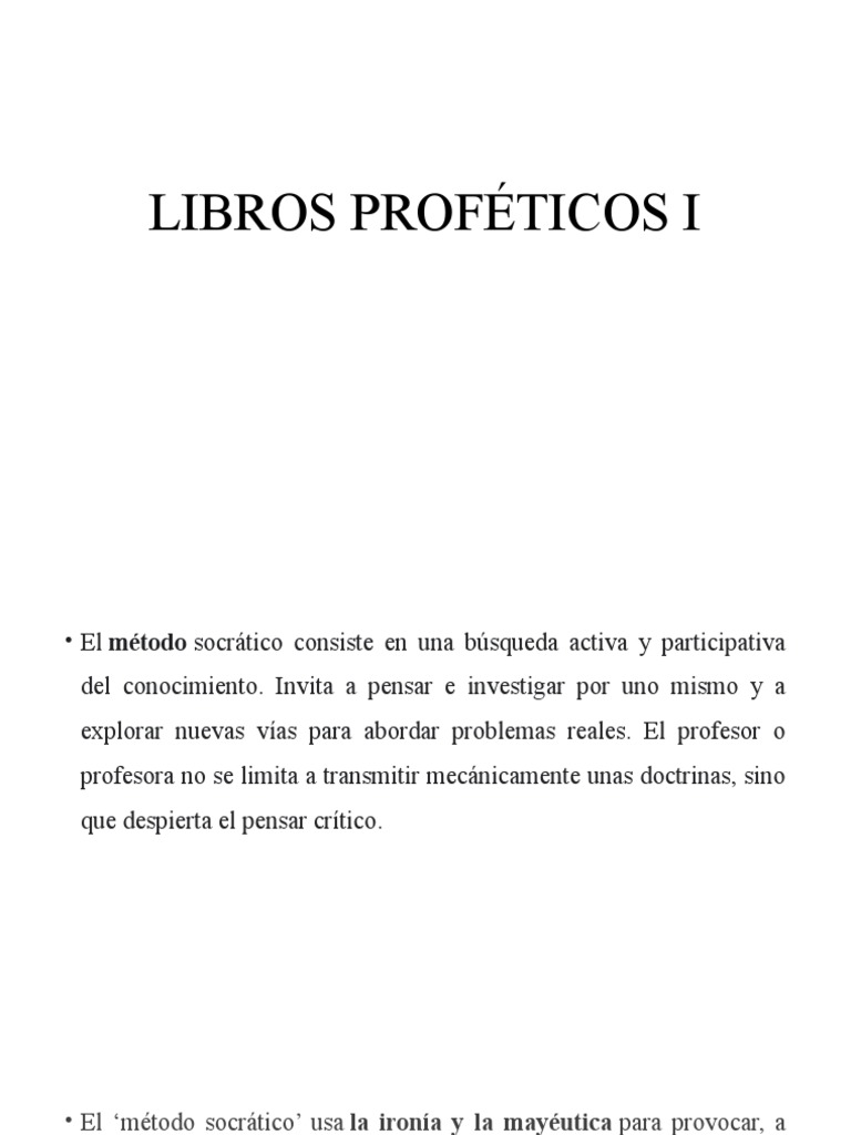 Libros Proféticos Diapositiva Pdf Ezequiel Libro De Isaías