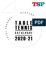(Total Support For Players.) TSP Table Tennis Catalogue 2020-21