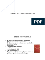 Projetos políticos e evolução constitucional em Portugal