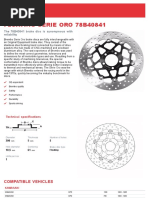 Floating Serie Oro 78B40841: The 78B40841 Brake Disc Is Synonymous With Reliability