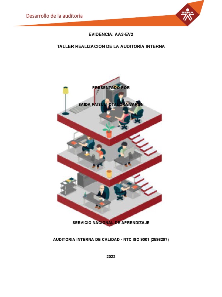 Formato Evidencia AA3 Ev2 Taller | PDF | Auditoría | Análisis de Riesgo ...