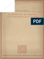 (1967) La Planificación Del Desarrollo y La Programacion de La Vivienda - Ricardo Jordán - UC