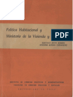 (1967) Política Habitacional y Ministerio de Vivienda y Urbanismo - Universidad de Chile