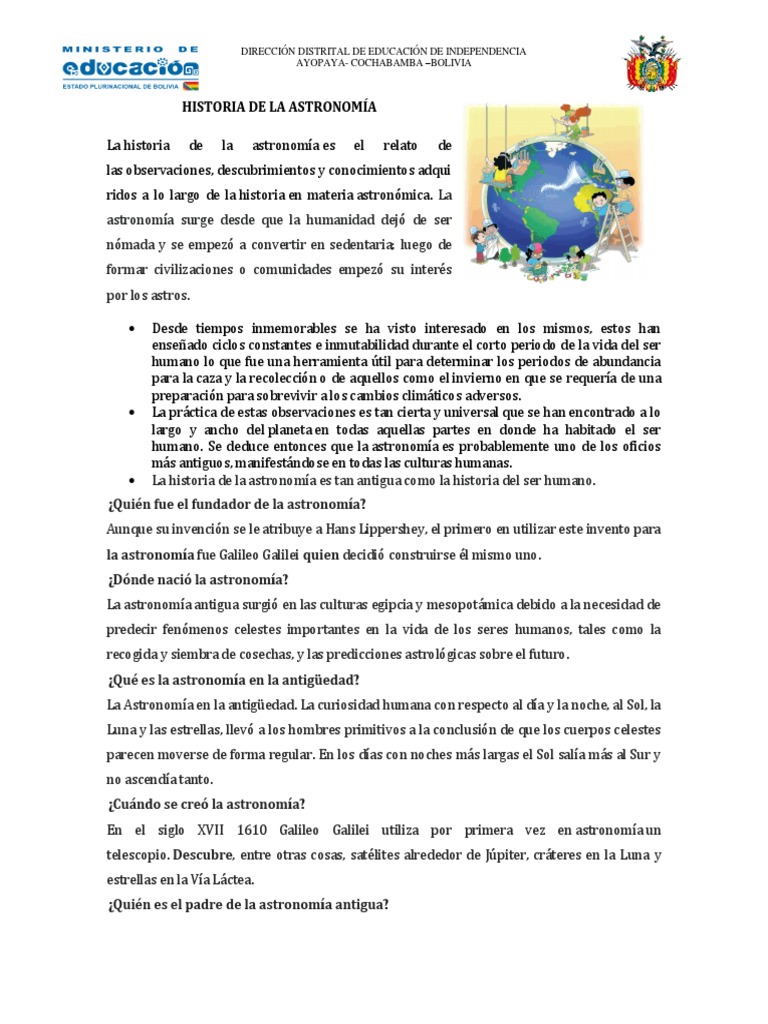 Historia de la Astronomía Antiguo | PDF | Astronomía | Naturaleza