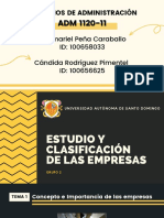 Estudio y Clasificación de Las Empresas - Unidad 2