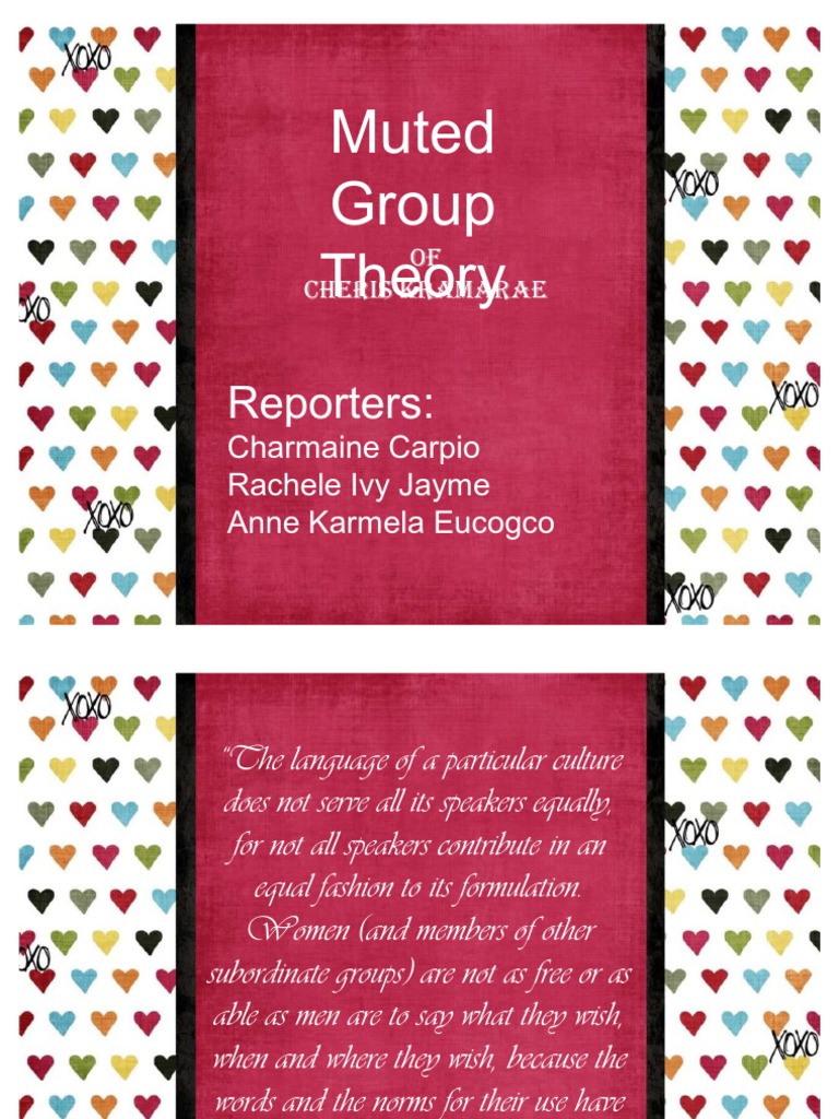 Muted Group Theory PDF