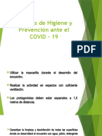 Medidas de Higiene y Prevención Ante El COVID ENERO 5 2022