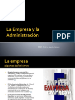 La Empresa y La Administracion