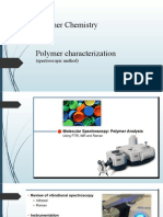 Polymer Chemistry Polymer Characterization: (Spectroscopic Method)