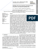 Physicochemical, Antioxidant and Sensory Properties of Chocolate Spread Fortified With Jackfruit (Artocarpus Heterophyllus) Flour