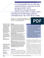 Efficacy of Dexamethasone in Reducing The Postemobolisation Syndrome in Men Undergoing Prostatic Artery Embolisation For Benign Prostatic Hyperplasia