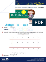 Aplica Método de Ruffini