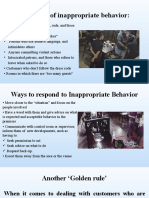 Examples of Inappropriate Behavior