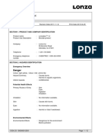 Lonzabac™ 12: Material Safety Data Sheet