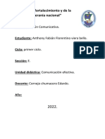 TAREA - PROCESO DE LA COMUNICACIÓN.1 Anthony Viera