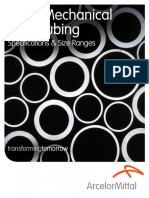 ArcelorMittal Dom Tubing Specification Dom Tubing Size Range