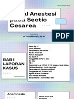 Spinal Anestesi Pada Sectio Cesarea