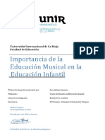 Importancia educación musical infantil