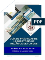 GUÍA DE LABORATORIO N° 2 - HH224- Mecanica de fluidos II