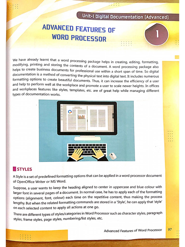 Advanced Features of Word Processor | PDF